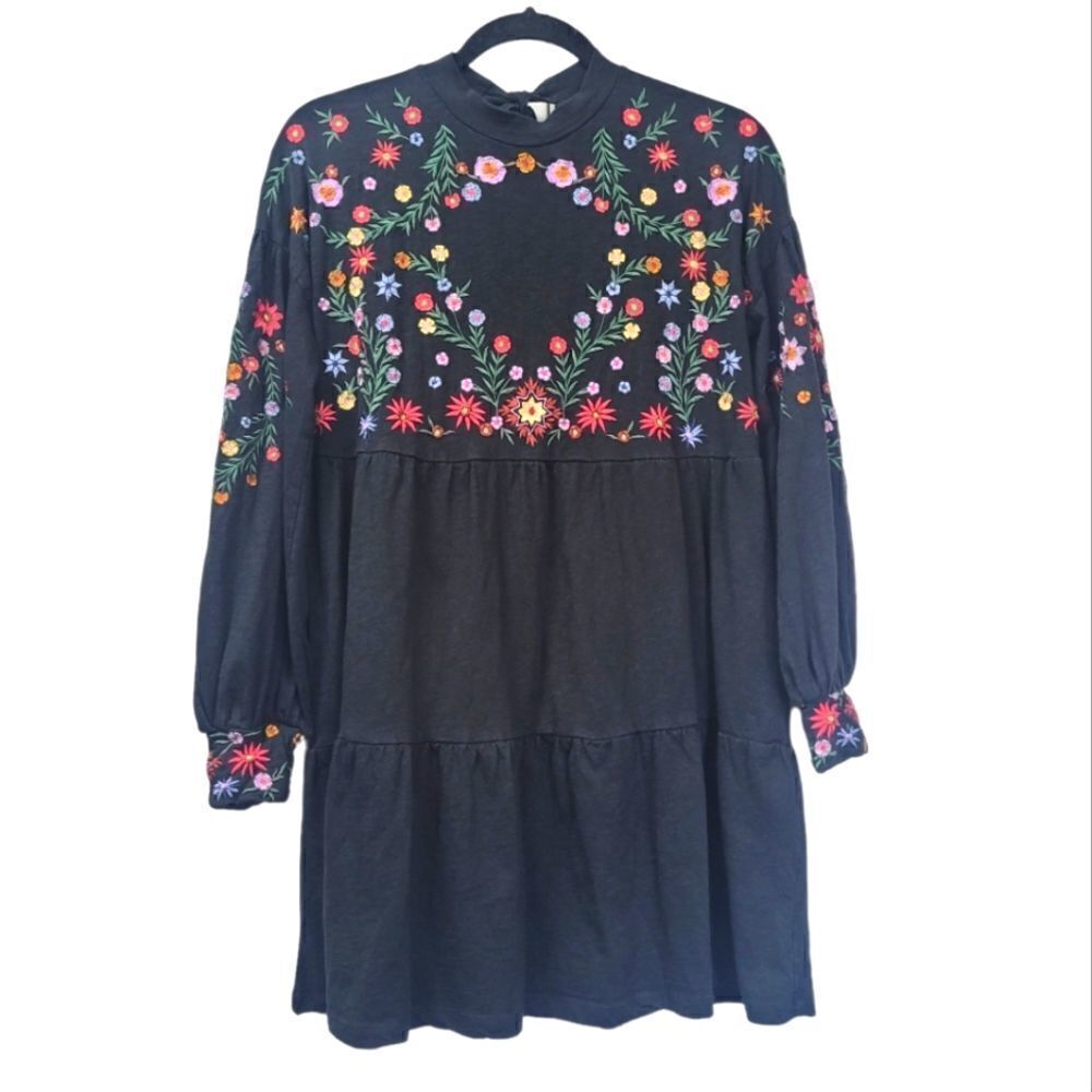 Asos floral embroidered dress